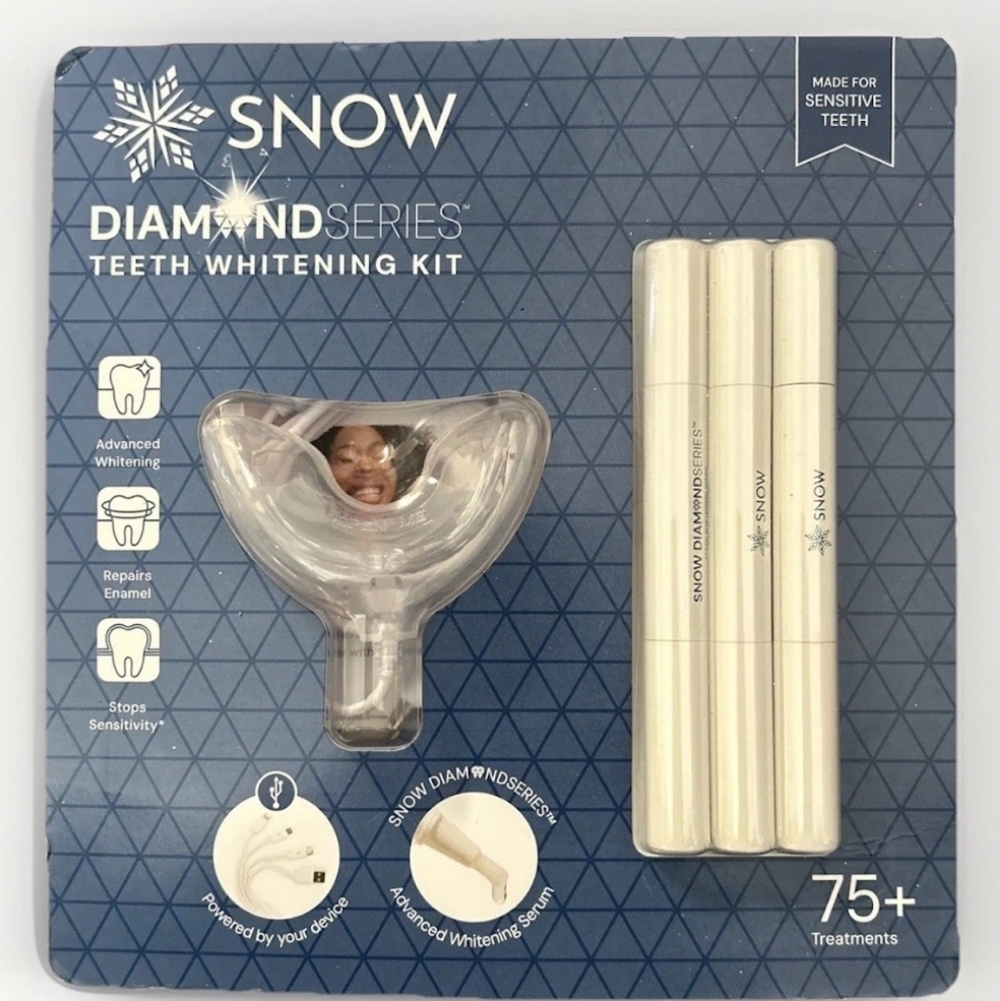 NIB Snow Diamond Series Teeth Whitening Kit with 3 Serums - 75+ Treatments